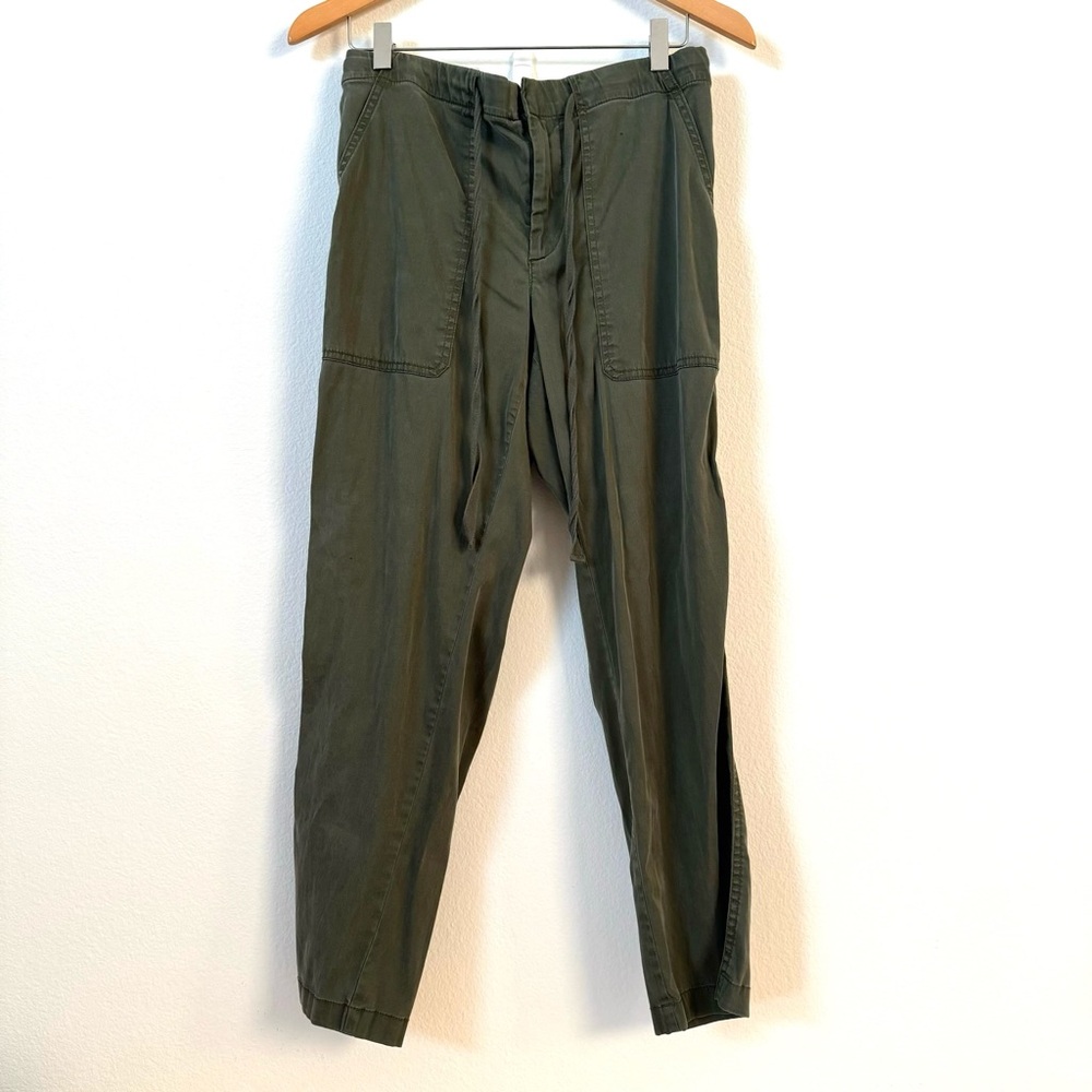 Lou & Grey Cosmic Drawstring Joggers Olive Army Green S - Picture 3 of 14